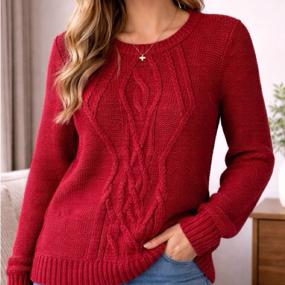 American Rag Brand Red Crewneck Pullover Sweater